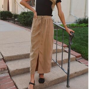 Shop Stevie Desert Sands Midi Skirt